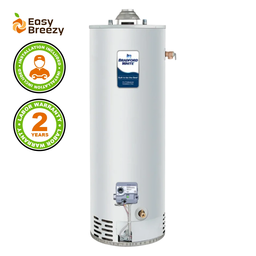 Bradfordwhite Tank Water Heater – 40 Gallon – Atmospheric Vent – Model RG240S6N