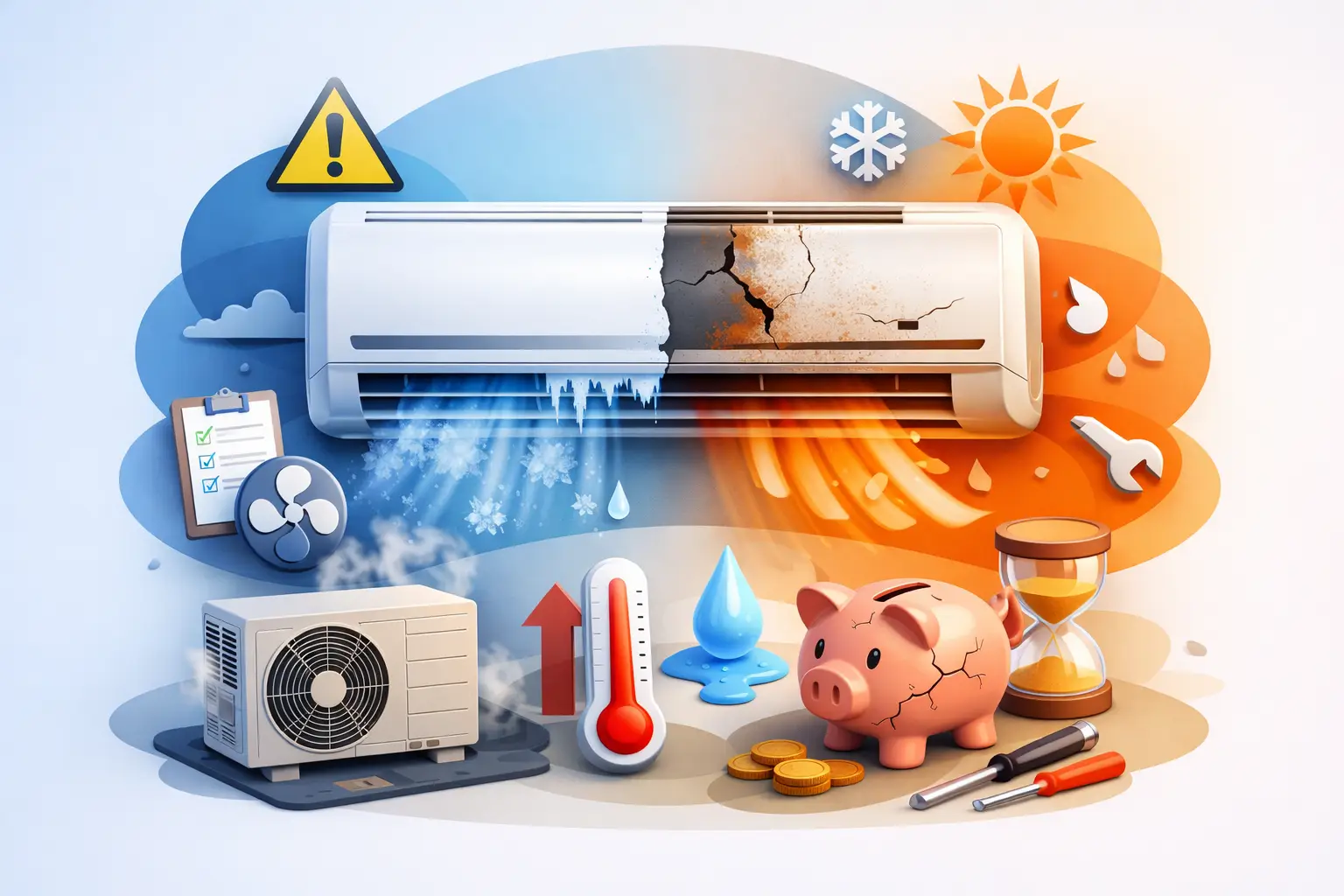 9 Air Conditioner Replacement Signs